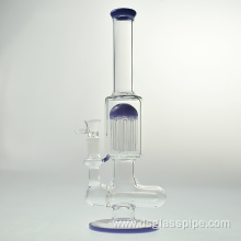 Wholesale Glass Water Pipe for Smoking. Wth Tree Percolator and American Color High Quality Glass Smoking Water Pipe Hot- Sellin